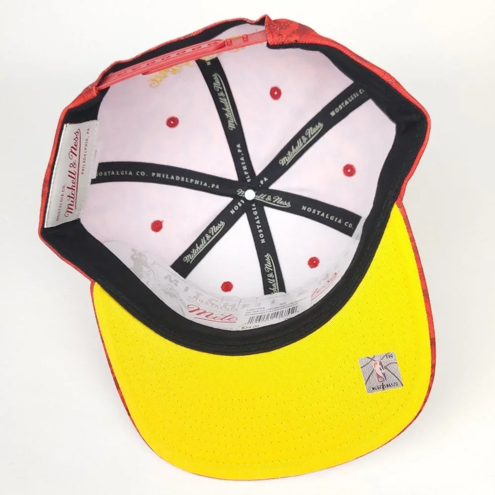 Houston‎ Rockets  Mitchell & Ness NBA Snapback Hat 3D Logo Red Digi Camo Cap NWT
